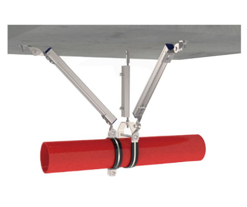 管道侧纵向抗震支吊架系统